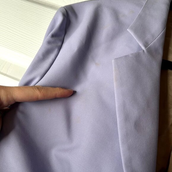 Another Tomorrow Purple Oversized Crepe Blazer Jacket Women's Size **Small S - Picture 5 of 16
